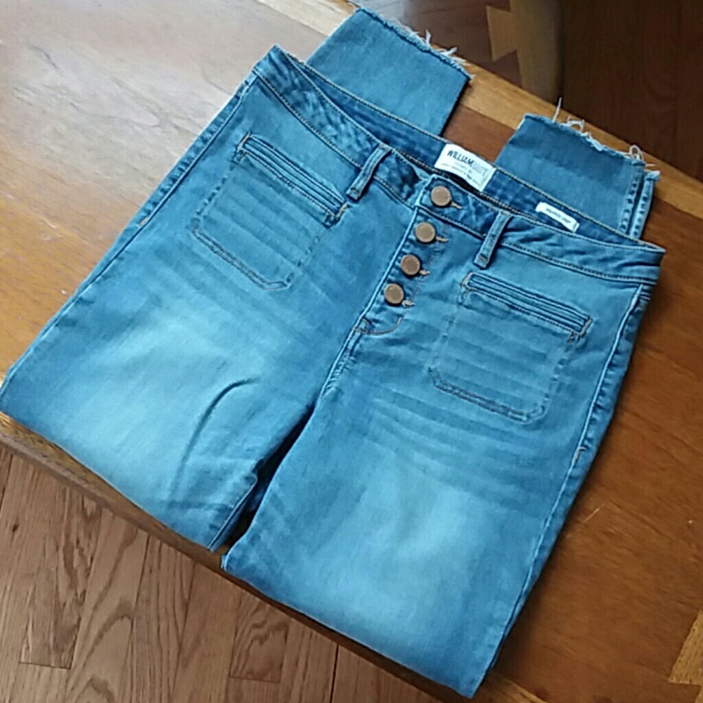 William Rast High Rise Crop Jeans